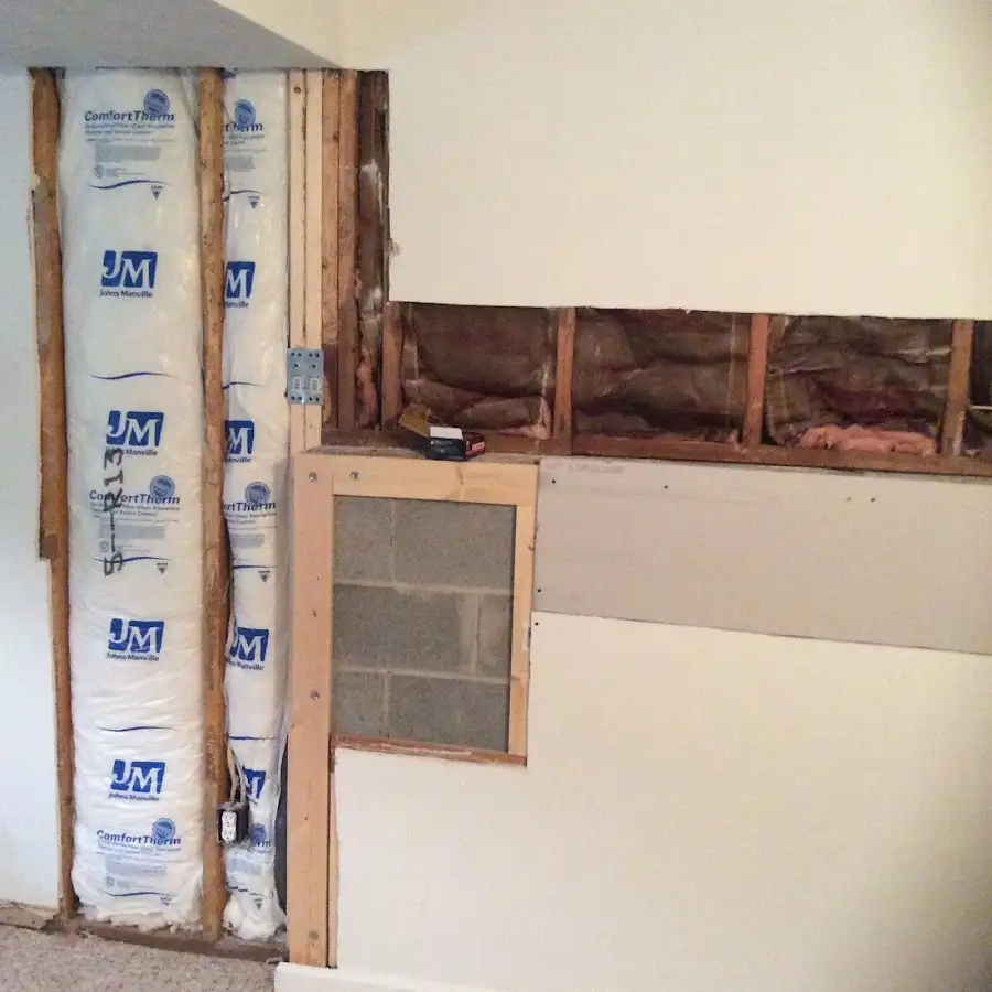 Wall insulation replacement during Contents Cleaning & Restoration in Topeka